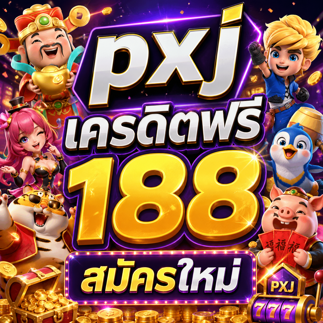 pxj เครดิตฟรี 188สมัครใหม่