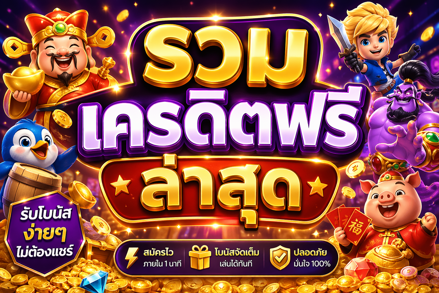 รวม เครดิตฟรี ล่าสุด