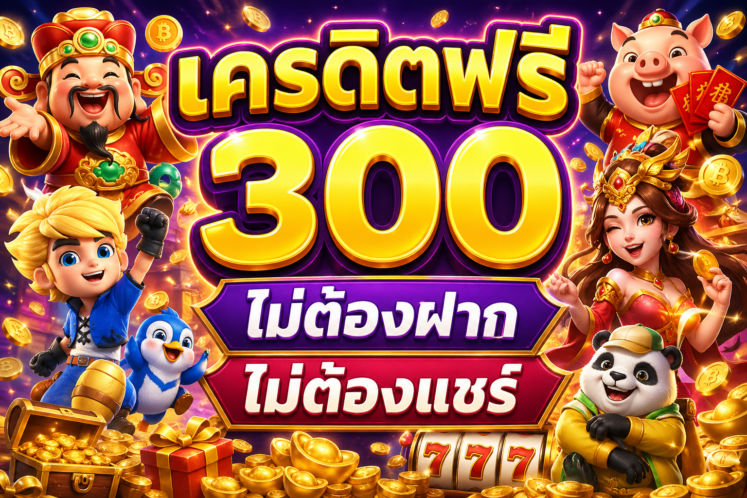 เครดิตฟรี 300 ไม่ต้องฝากไม่ต้องแชร์