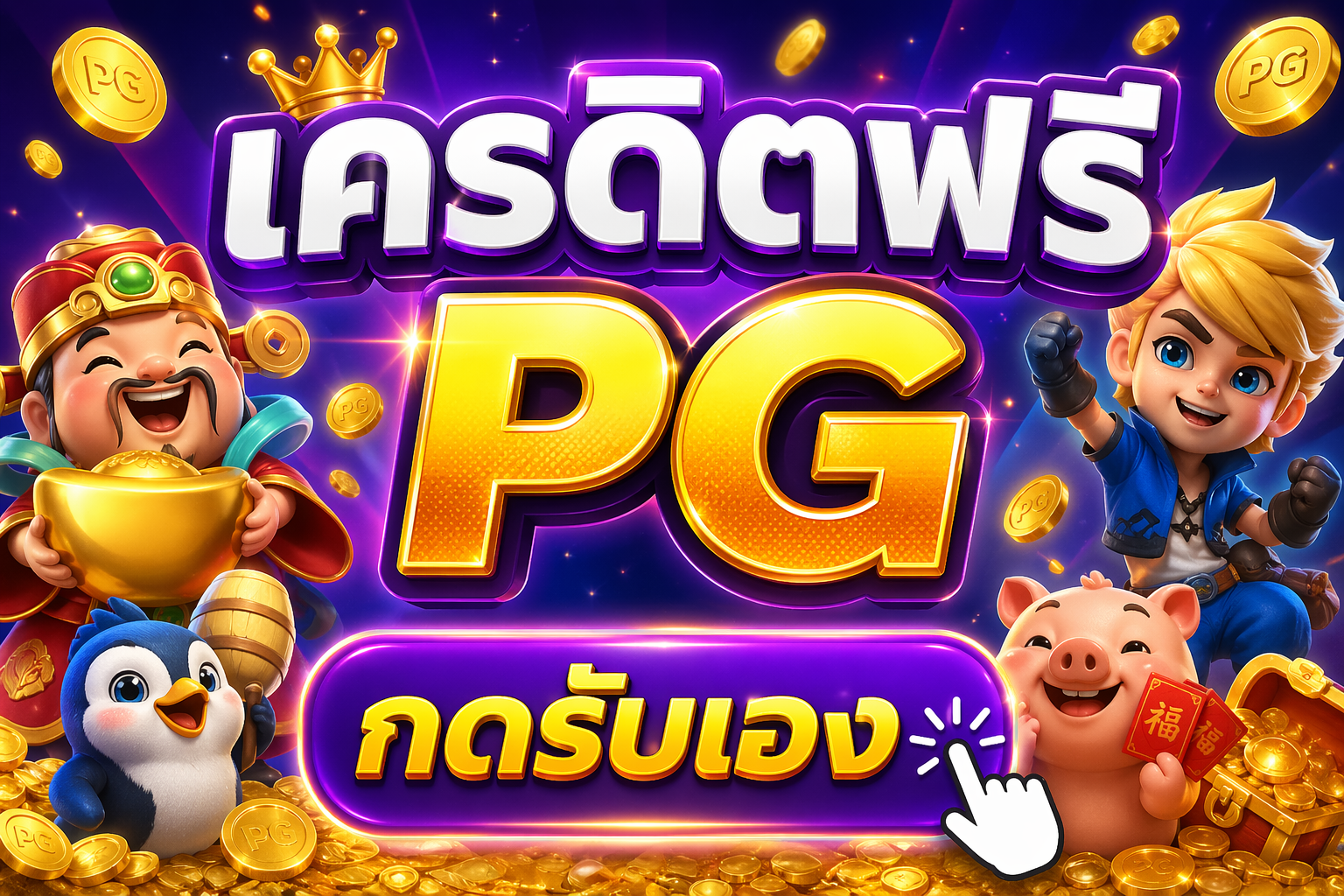 เครดิตฟรี pg กดรับเอง