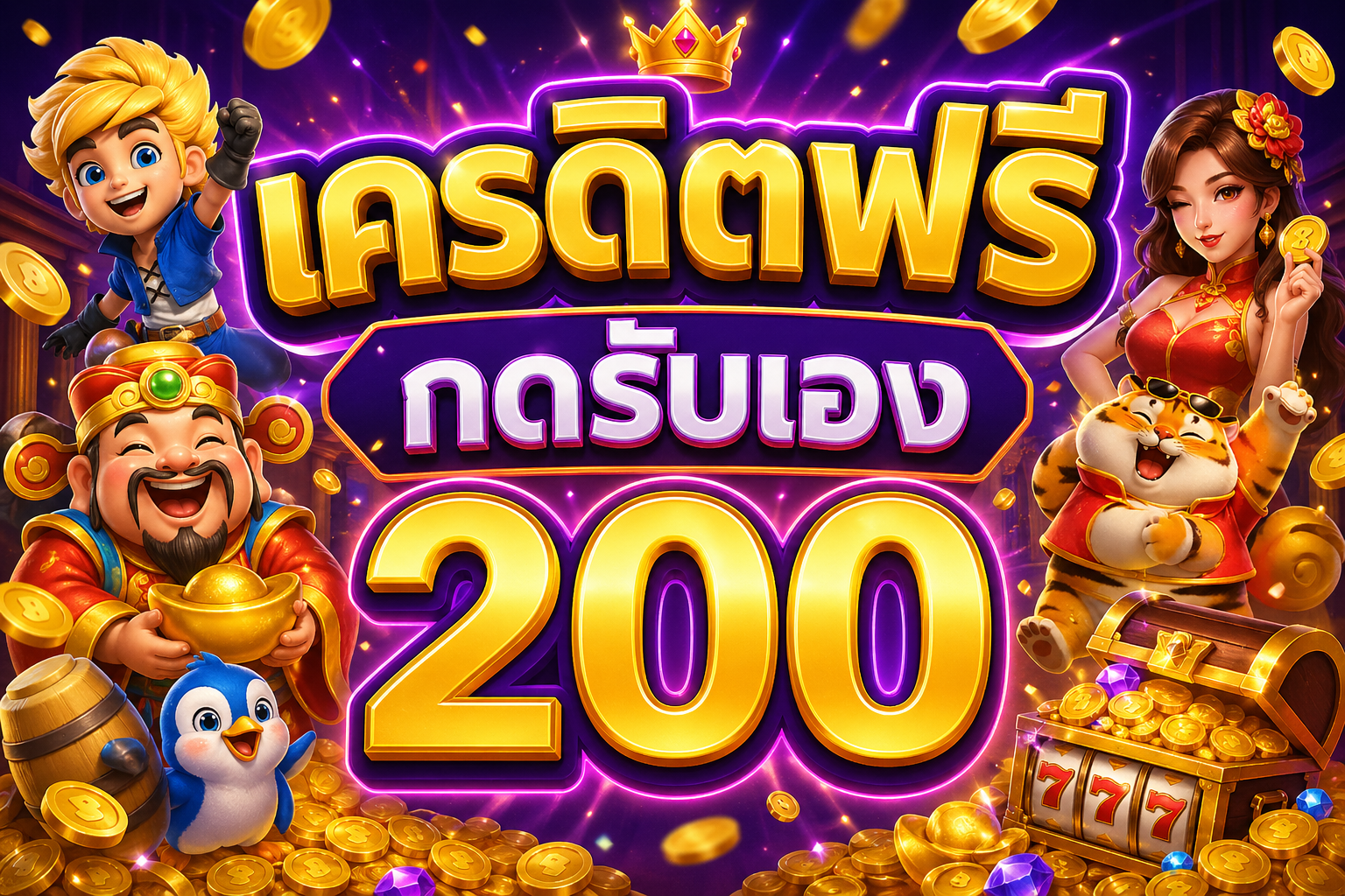เครดิตฟรี กดรับเอง 200