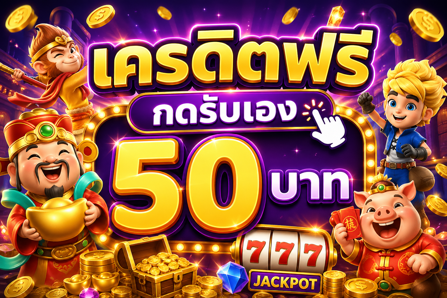 เครดิตฟรี กดรับเอง 50 บาท