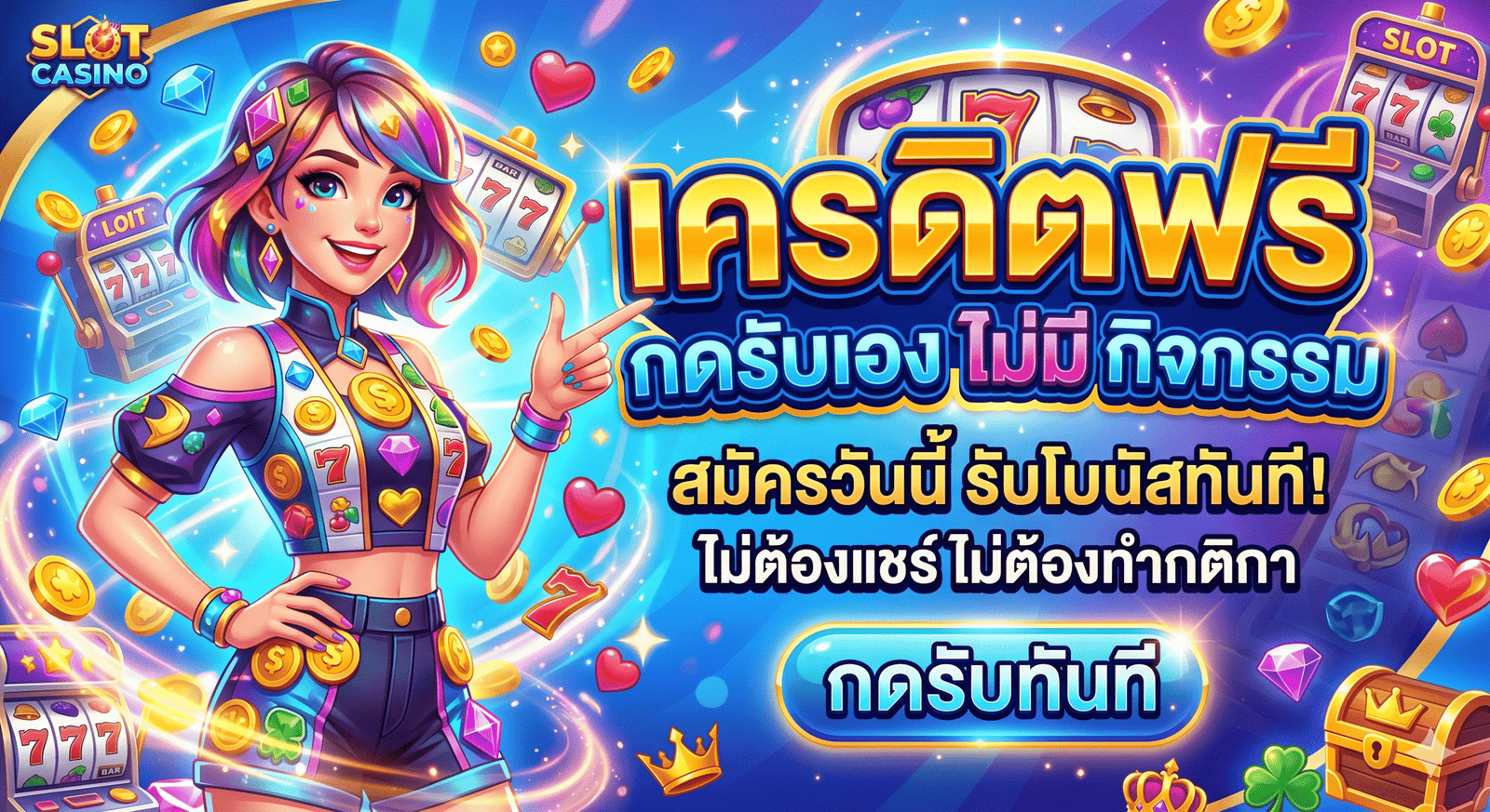 เครดิตฟรี กดรับเอง ไม่มี กิจกรรม