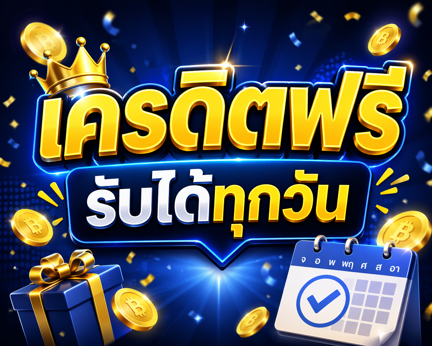 เครดิตฟรี รับได้ทุกวัน