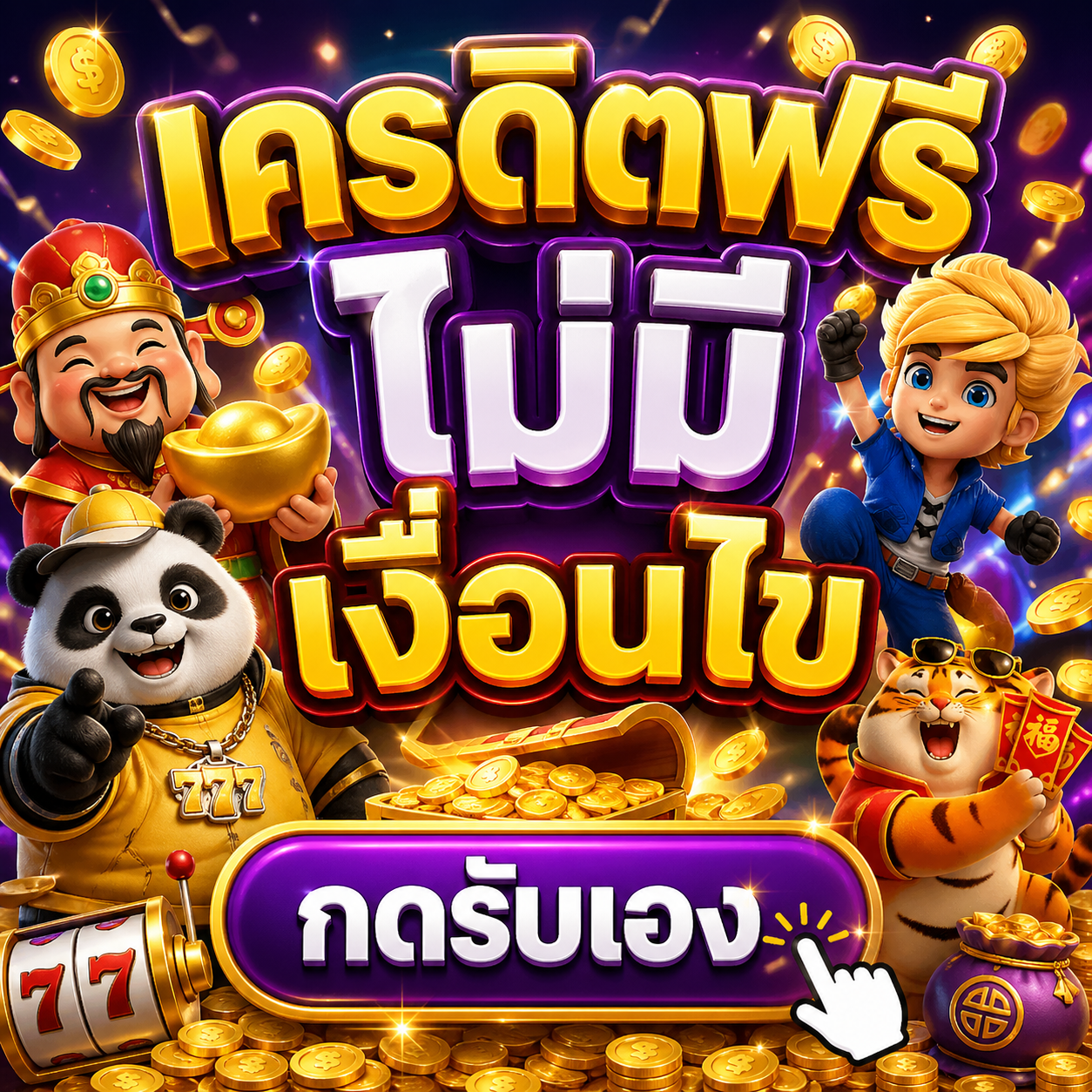 เครดิตฟรี ไม่มี เงื่อนไข กดรับเอง