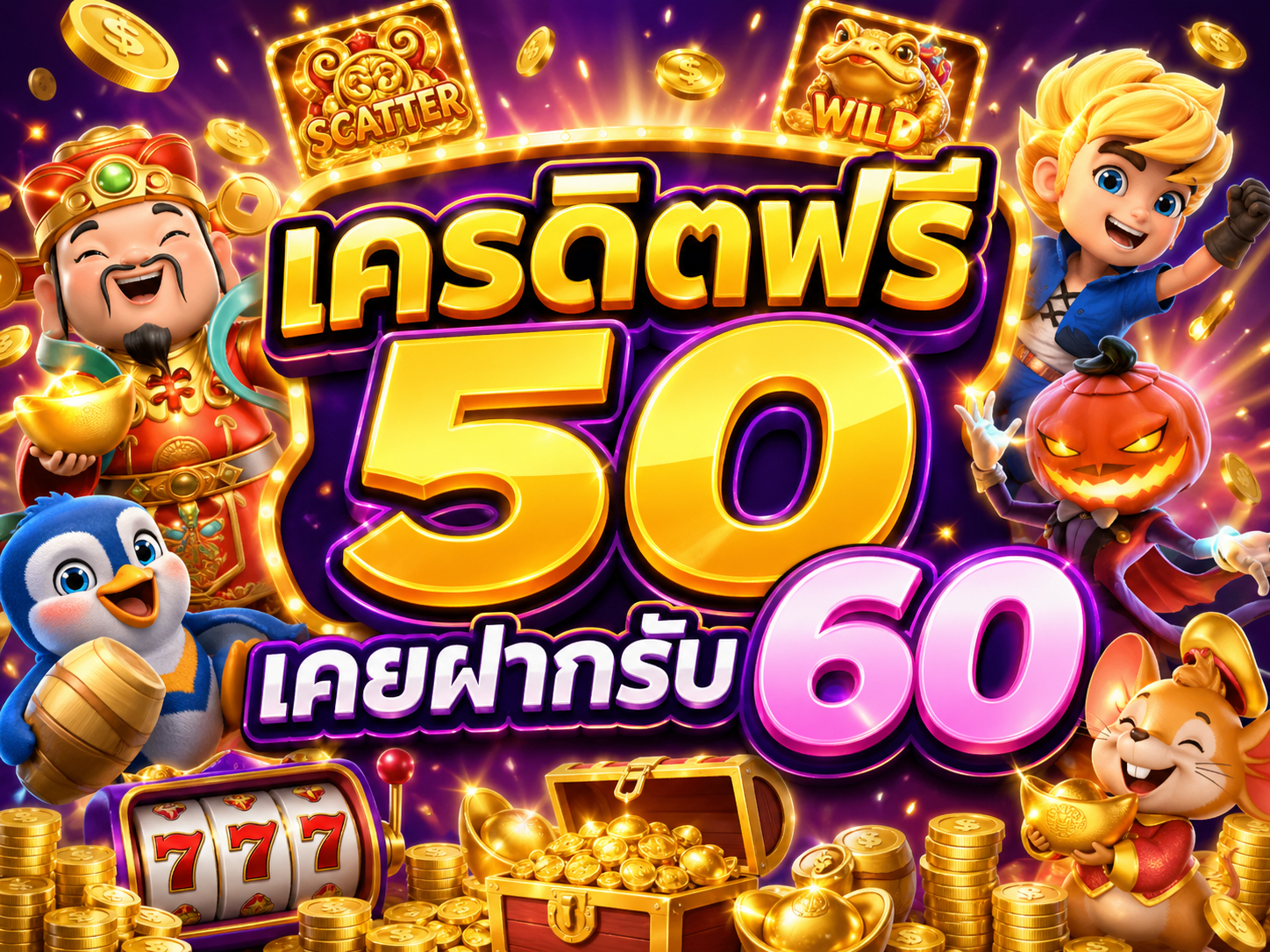 เครดิตฟรี50เคยฝากรับ60