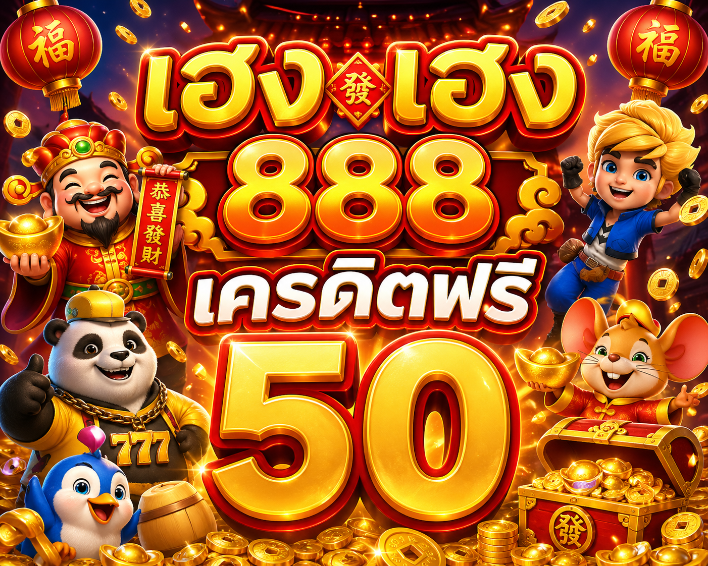 เฮง เฮง888 เครดิตฟรี 50