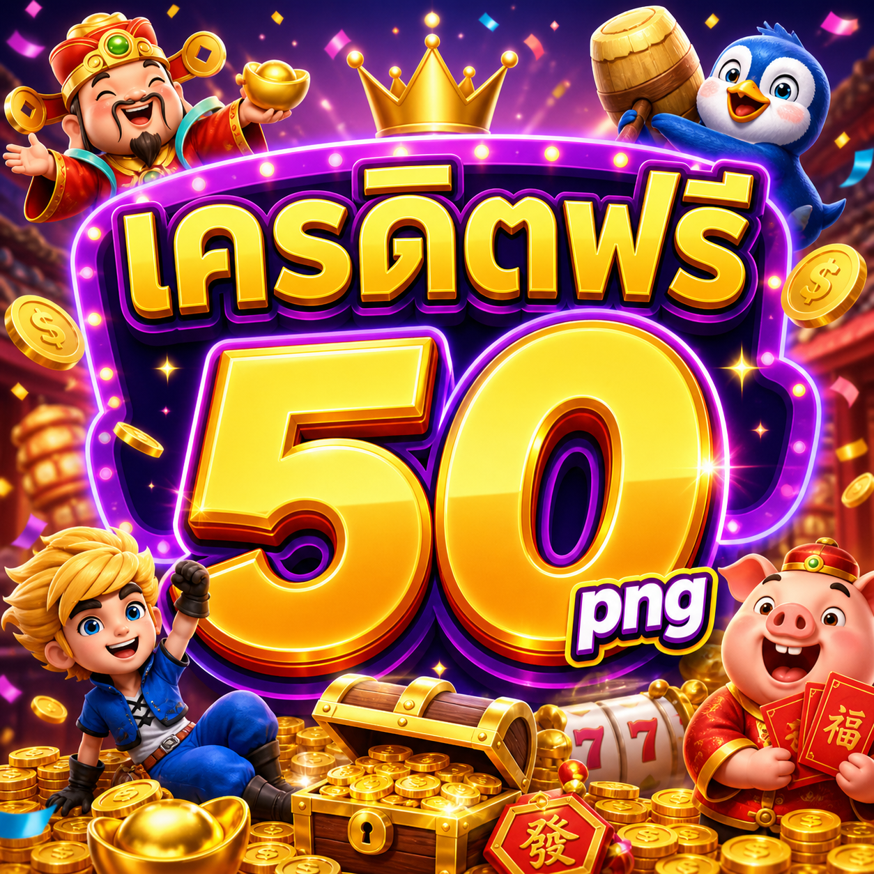 เครดิตฟรี 50 png