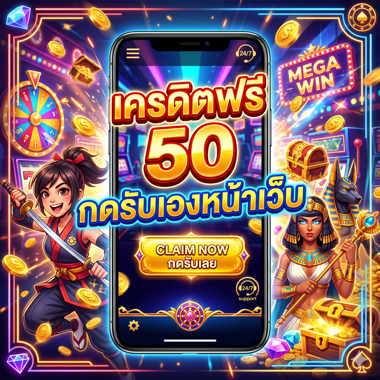 เครดิตฟรี 50 กดรับเองหน้าเว็บ