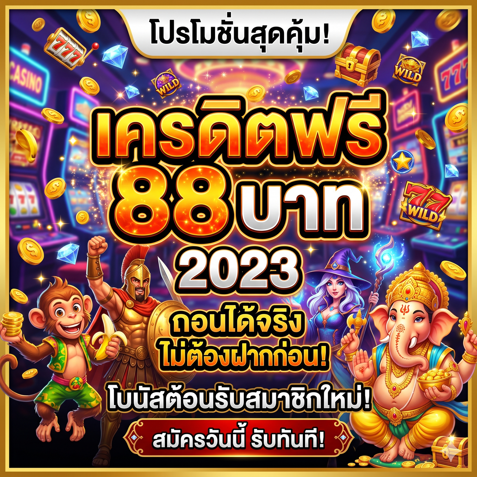 เครดิตฟรี 88 บาท 2023