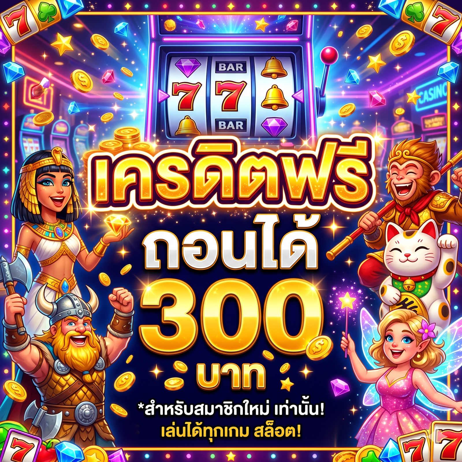 เครดิตฟรี ถอนได้ 300