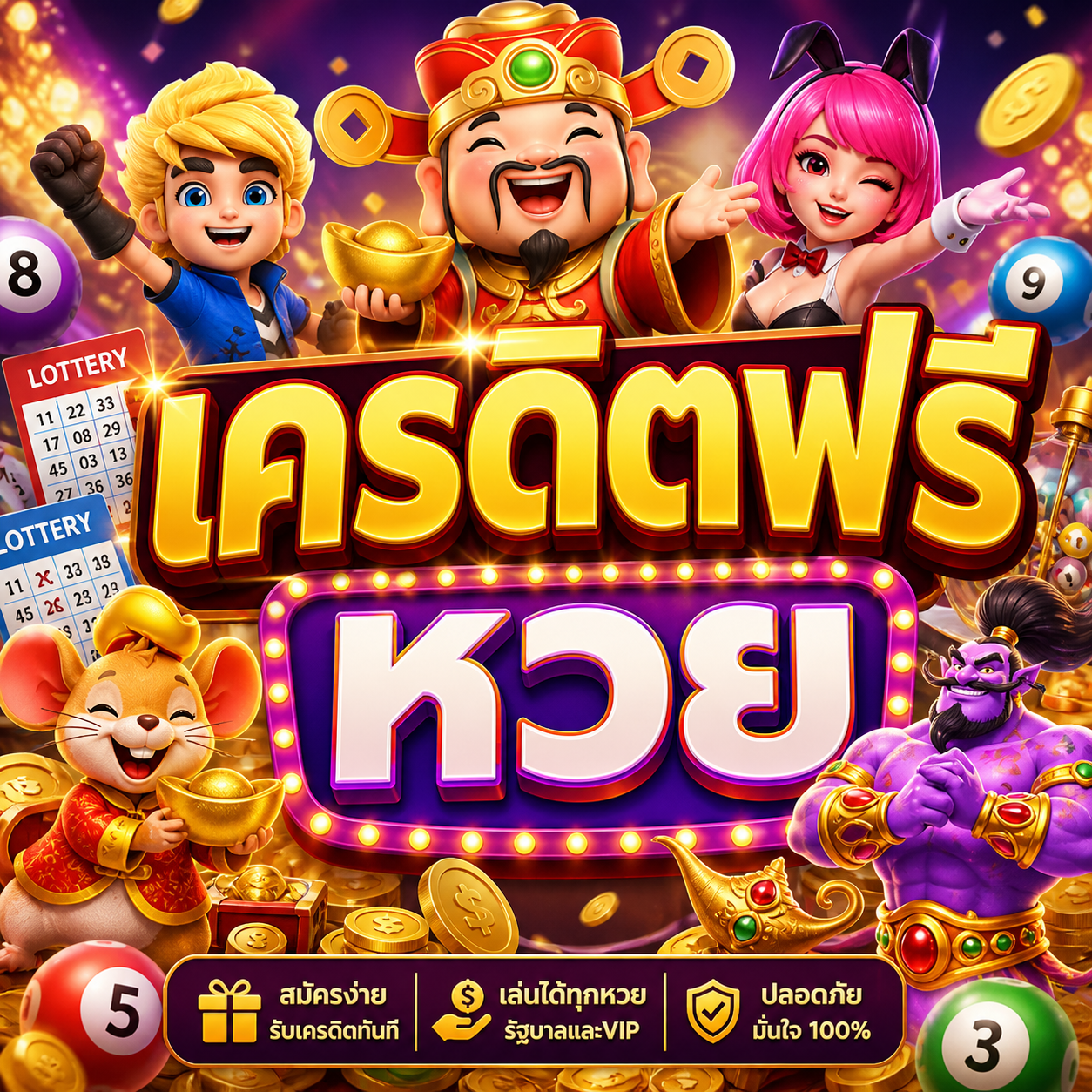 เครดิตฟรี หวย