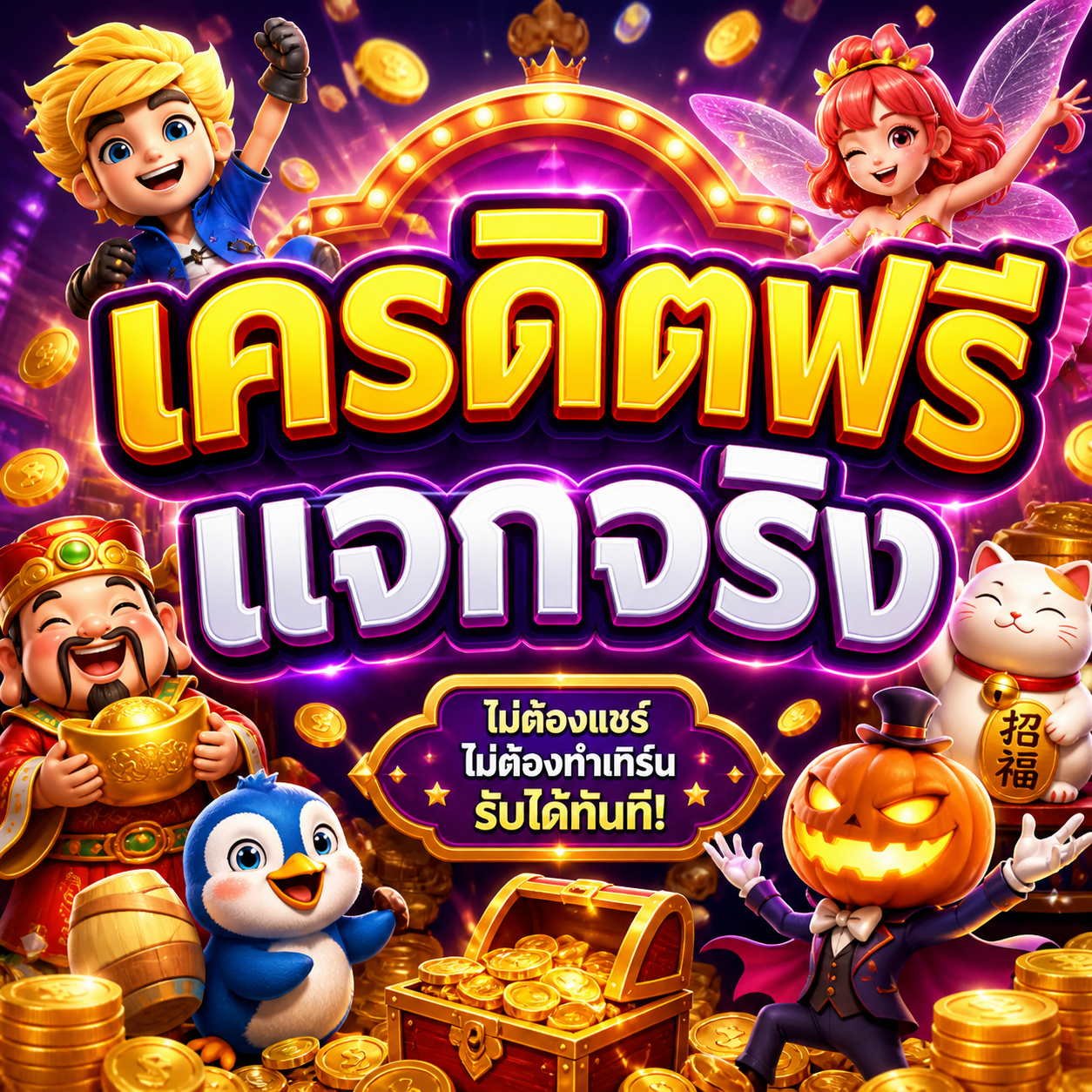 เครดิตฟรี แจกจริง